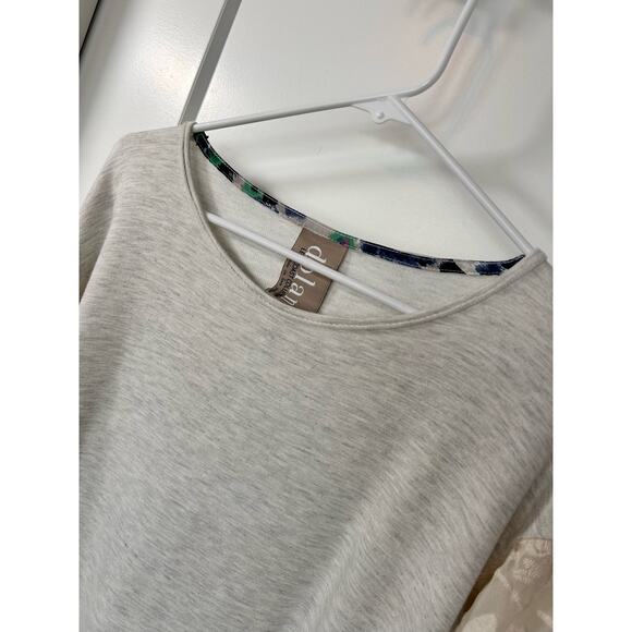 Anthropologie Dolan Women's Dolan Left Coast Lace Lantern Top Gray Cream Size XS - Picture 4 of 10